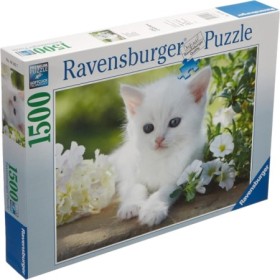 Puzzle pisicuta alba 1500 piese design nou